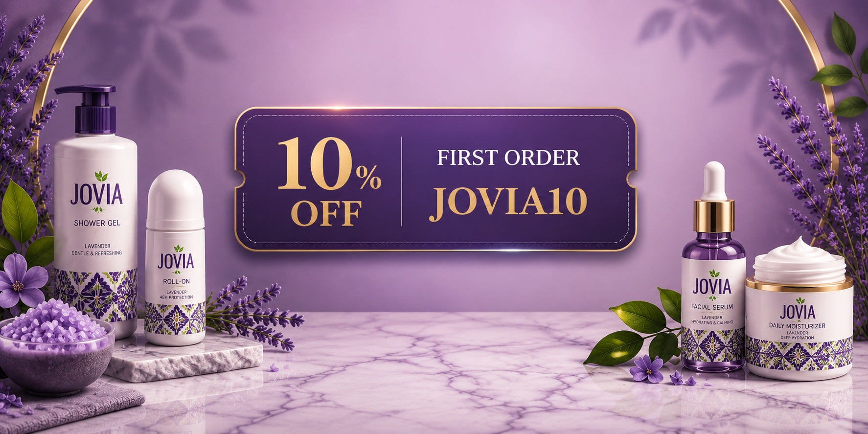 خصم 10% على أول طلب — كود JOVIA10